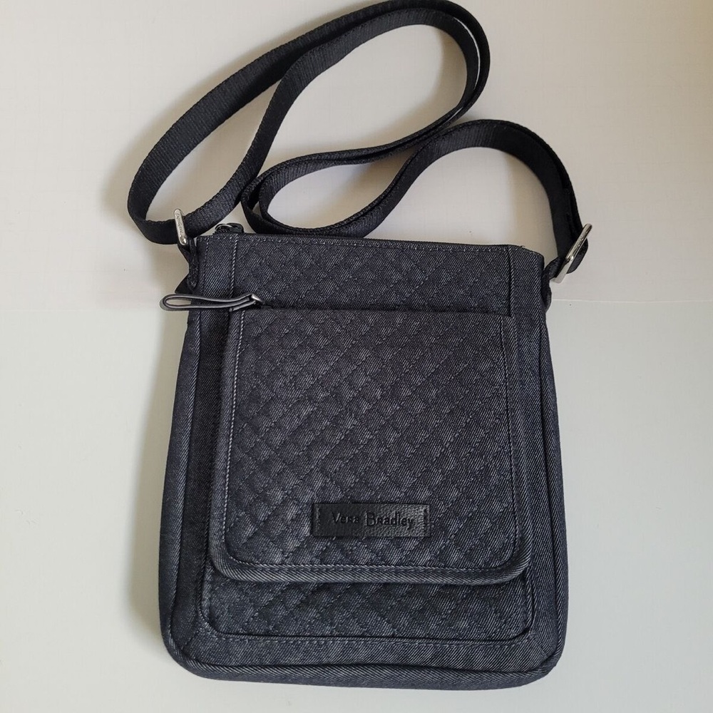 Vera Bradley Iconic RFID Mini Hipster Black Crossbody Bag – Perfect Condition